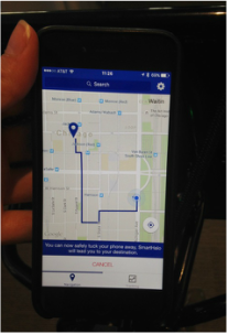 bike map on phone