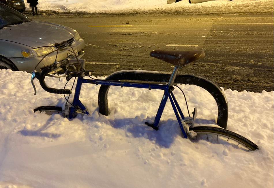 winter biking in chicago